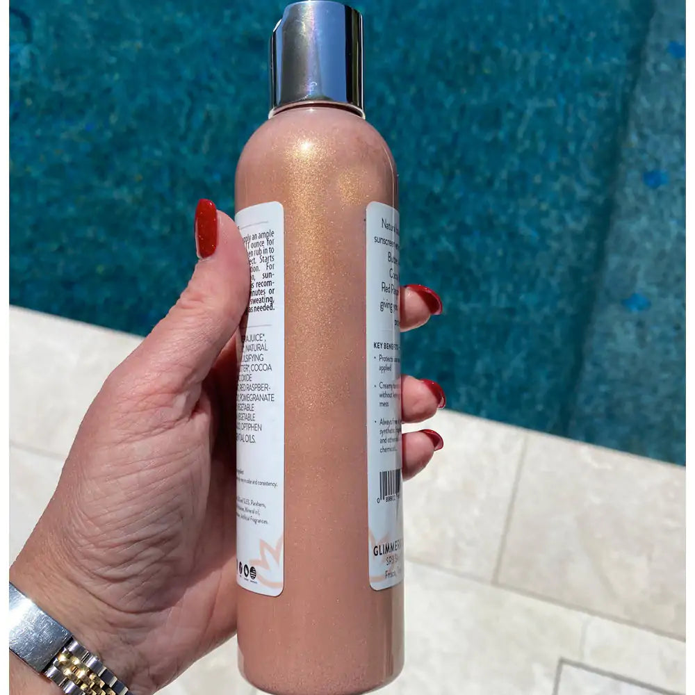 Skimrande solskydds lotion - SPF 40+ 